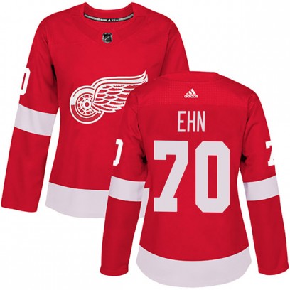 Women's Authentic Detroit Red Wings Christoffer Ehn Adidas Home Jersey - Red