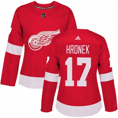 Women's Authentic Detroit Red Wings Filip Hronek Adidas Home Jersey - Red