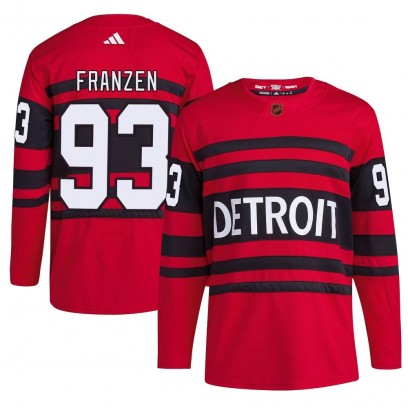 Youth Authentic Detroit Red Wings Johan Franzen Adidas Reverse Retro 2.0 Jersey - Red