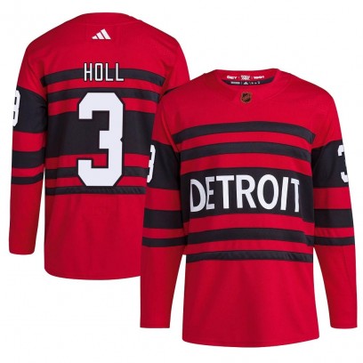 Youth Authentic Detroit Red Wings Justin Holl Adidas Reverse Retro 2.0 Jersey - Red