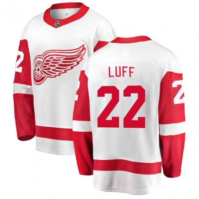 Men's Breakaway Detroit Red Wings Matt Luff Fanatics Branded Away Jersey - White