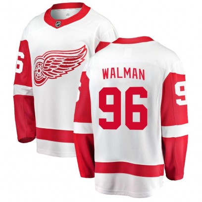 Men's Breakaway Detroit Red Wings Jake Walman Fanatics Branded Away Jersey - White