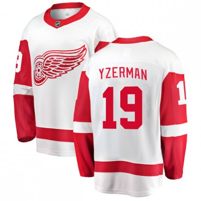 Men's Breakaway Detroit Red Wings Steve Yzerman Fanatics Branded Away Jersey - White