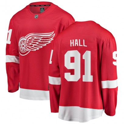 Men's Breakaway Detroit Red Wings Curtis Hall Fanatics Branded Home Jersey - Red