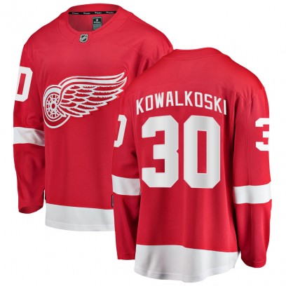 Men's Breakaway Detroit Red Wings Justin Kowalkoski Fanatics Branded Home Jersey - Red