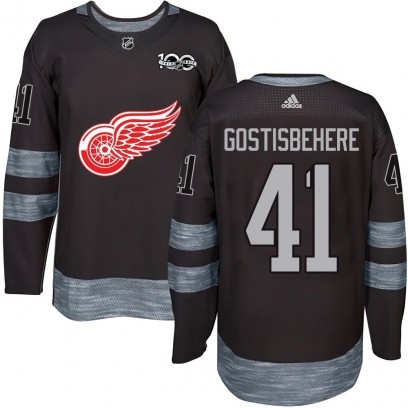 Youth Authentic Detroit Red Wings Shayne Gostisbehere 1917-2017 100th Anniversary Jersey - Black