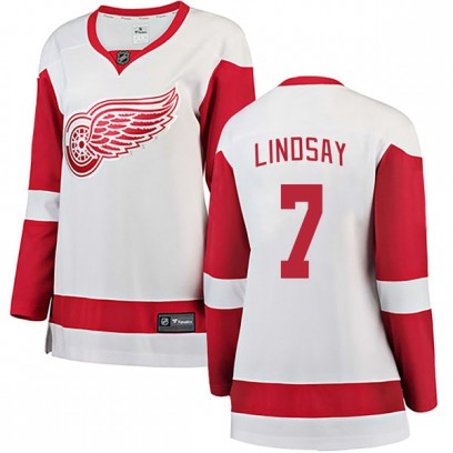 Women's Breakaway Detroit Red Wings Ted Lindsay Fanatics Branded Away Jersey - White