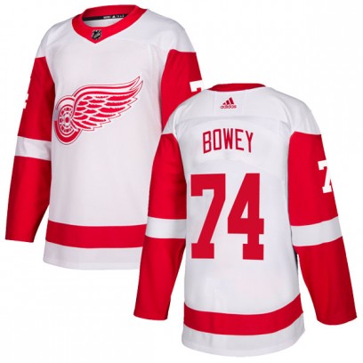 Youth Authentic Detroit Red Wings Madison Bowey Adidas Jersey - White