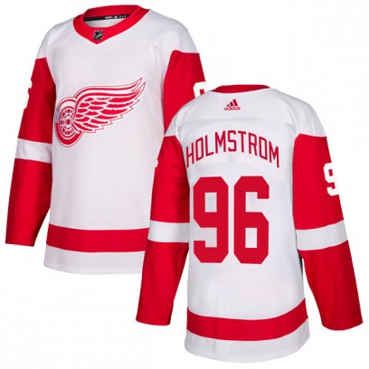 Youth Authentic Detroit Red Wings Tomas Holmstrom Adidas Jersey - White