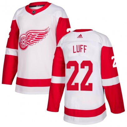 Youth Authentic Detroit Red Wings Matt Luff Adidas Jersey - White