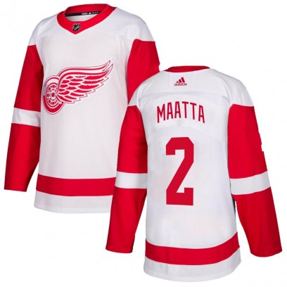 Youth Authentic Detroit Red Wings Olli Maatta Adidas Jersey - White