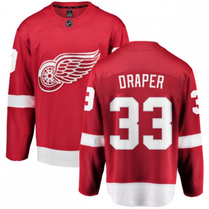 Men's Breakaway Detroit Red Wings Kris Draper Fanatics Branded Home Jersey - Red