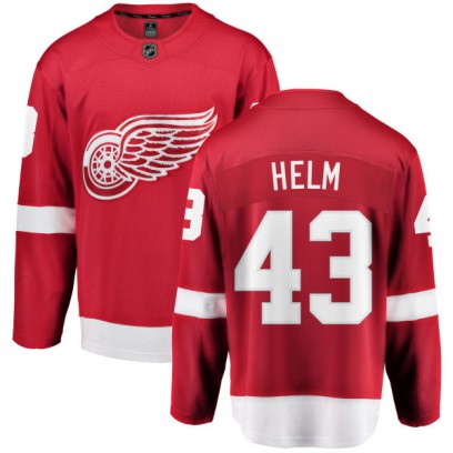 Men's Breakaway Detroit Red Wings Darren Helm Fanatics Branded Home Jersey - Red