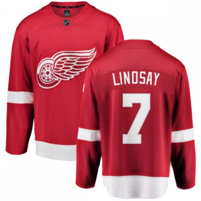 Men's Breakaway Detroit Red Wings Ted Lindsay Fanatics Branded Home Jersey - Red