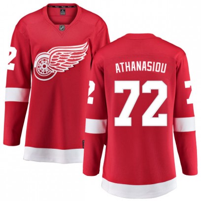 Women's Breakaway Detroit Red Wings Andreas Athanasiou Fanatics Branded Home Jersey - Red