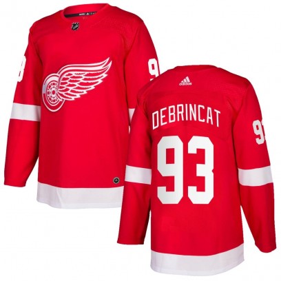 Youth Authentic Detroit Red Wings Alex DeBrincat Adidas Home Jersey - Red