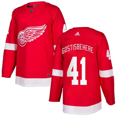 Youth Authentic Detroit Red Wings Shayne Gostisbehere Adidas Home Jersey - Red