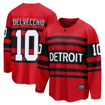 Youth Breakaway Detroit Red Wings Alex Delvecchio Fanatics Branded Special Edition 2.0 Jersey - Red