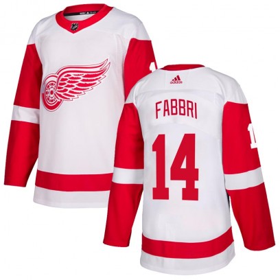 Men's Authentic Detroit Red Wings Robby Fabbri Adidas Jersey - White