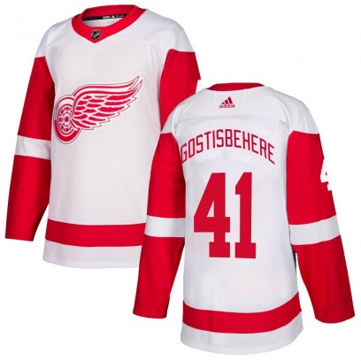 Men's Authentic Detroit Red Wings Shayne Gostisbehere Adidas Jersey - White