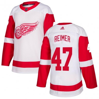 Men's Authentic Detroit Red Wings James Reimer Adidas Jersey - White