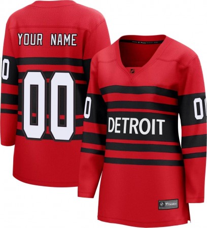 Women's Breakaway Detroit Red Wings Custom Fanatics Branded Custom Special Edition 2.0 Jersey - Red