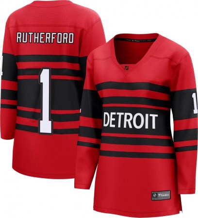 Women's Breakaway Detroit Red Wings Jim Rutherford Fanatics Branded Special Edition 2.0 Jersey - Red