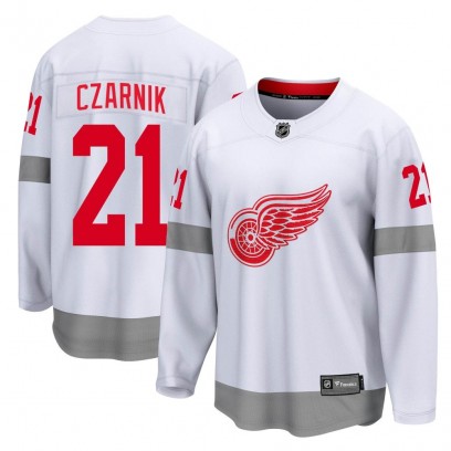 Youth Breakaway Detroit Red Wings Austin Czarnik Fanatics Branded 2020/21 Special Edition Jersey - White