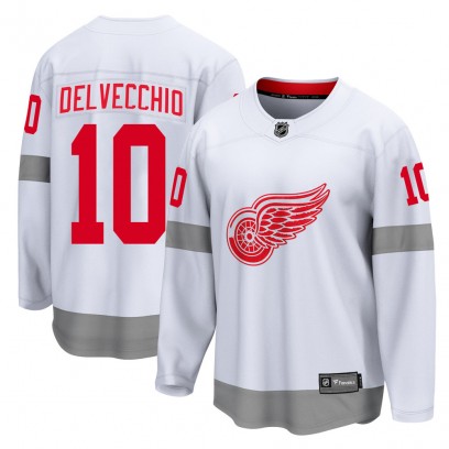 Youth Breakaway Detroit Red Wings Alex Delvecchio Fanatics Branded 2020/21 Special Edition Jersey - White