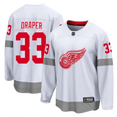 Youth Breakaway Detroit Red Wings Kris Draper Fanatics Branded 2020/21 Special Edition Jersey - White