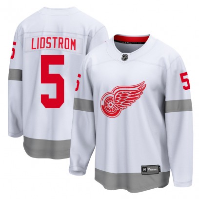 Youth Breakaway Detroit Red Wings Nicklas Lidstrom Fanatics Branded 2020/21 Special Edition Jersey - White