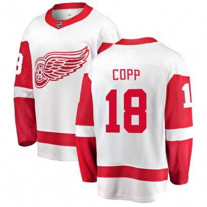 Youth Breakaway Detroit Red Wings Andrew Copp Fanatics Branded Away Jersey - White
