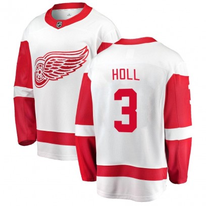 Youth Breakaway Detroit Red Wings Justin Holl Fanatics Branded Away Jersey - White