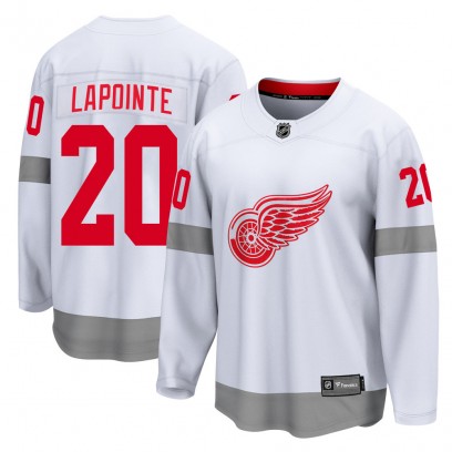 Men's Breakaway Detroit Red Wings Martin Lapointe Fanatics Branded 2020/21 Special Edition Jersey - White