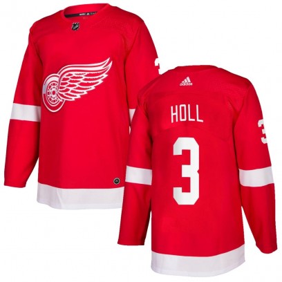 Men's Authentic Detroit Red Wings Justin Holl Adidas Home Jersey - Red
