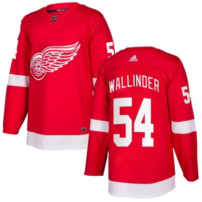 Men's Authentic Detroit Red Wings William Wallinder Adidas Home Jersey - Red