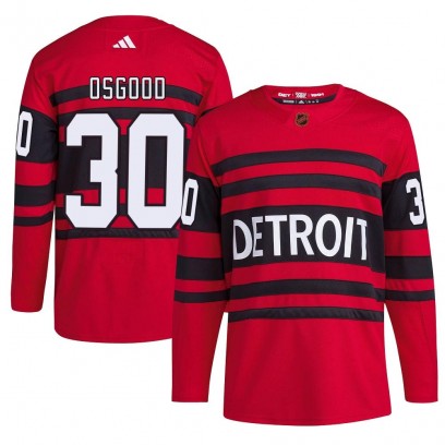 Men's Authentic Detroit Red Wings Chris Osgood Adidas Reverse Retro 2.0 Jersey - Red