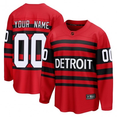 Men's Breakaway Detroit Red Wings Custom Fanatics Branded Custom Special Edition 2.0 Jersey - Red