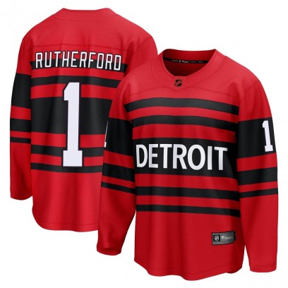 Men's Breakaway Detroit Red Wings Jim Rutherford Fanatics Branded Special Edition 2.0 Jersey - Red