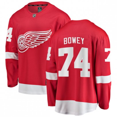 Youth Breakaway Detroit Red Wings Madison Bowey Fanatics Branded Home Jersey - Red