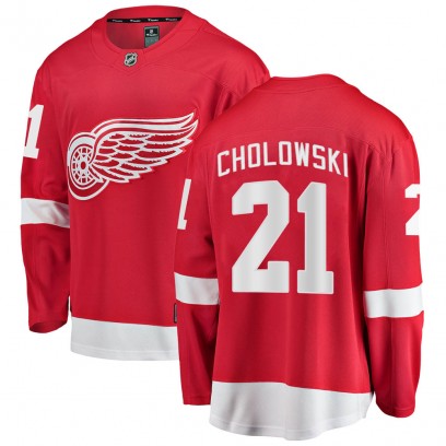 Youth Breakaway Detroit Red Wings Dennis Cholowski Fanatics Branded Home Jersey - Red