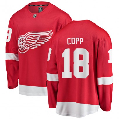 Youth Breakaway Detroit Red Wings Andrew Copp Fanatics Branded Home Jersey - Red