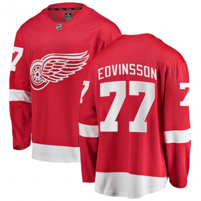 Youth Breakaway Detroit Red Wings Simon Edvinsson Fanatics Branded Home Jersey - Red