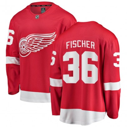 Youth Breakaway Detroit Red Wings Christian Fischer Fanatics Branded Home Jersey - Red
