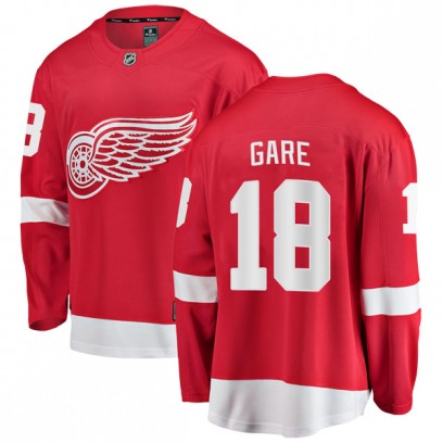 Youth Breakaway Detroit Red Wings Danny Gare Fanatics Branded Home Jersey - Red
