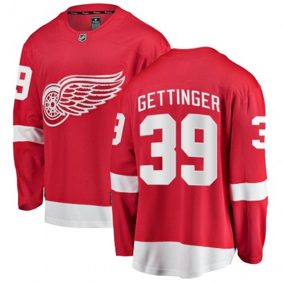 Youth Breakaway Detroit Red Wings Tim Gettinger Fanatics Branded Home Jersey - Red