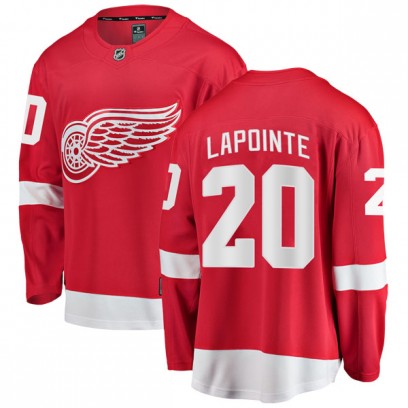 Youth Breakaway Detroit Red Wings Martin Lapointe Fanatics Branded Home Jersey - Red