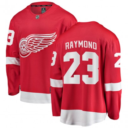 Youth Breakaway Detroit Red Wings Lucas Raymond Fanatics Branded Home Jersey - Red