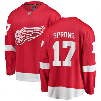 Youth Breakaway Detroit Red Wings Daniel Sprong Fanatics Branded Home Jersey - Red