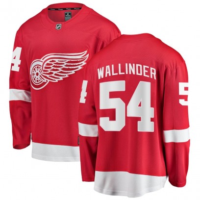 Youth Breakaway Detroit Red Wings William Wallinder Fanatics Branded Home Jersey - Red
